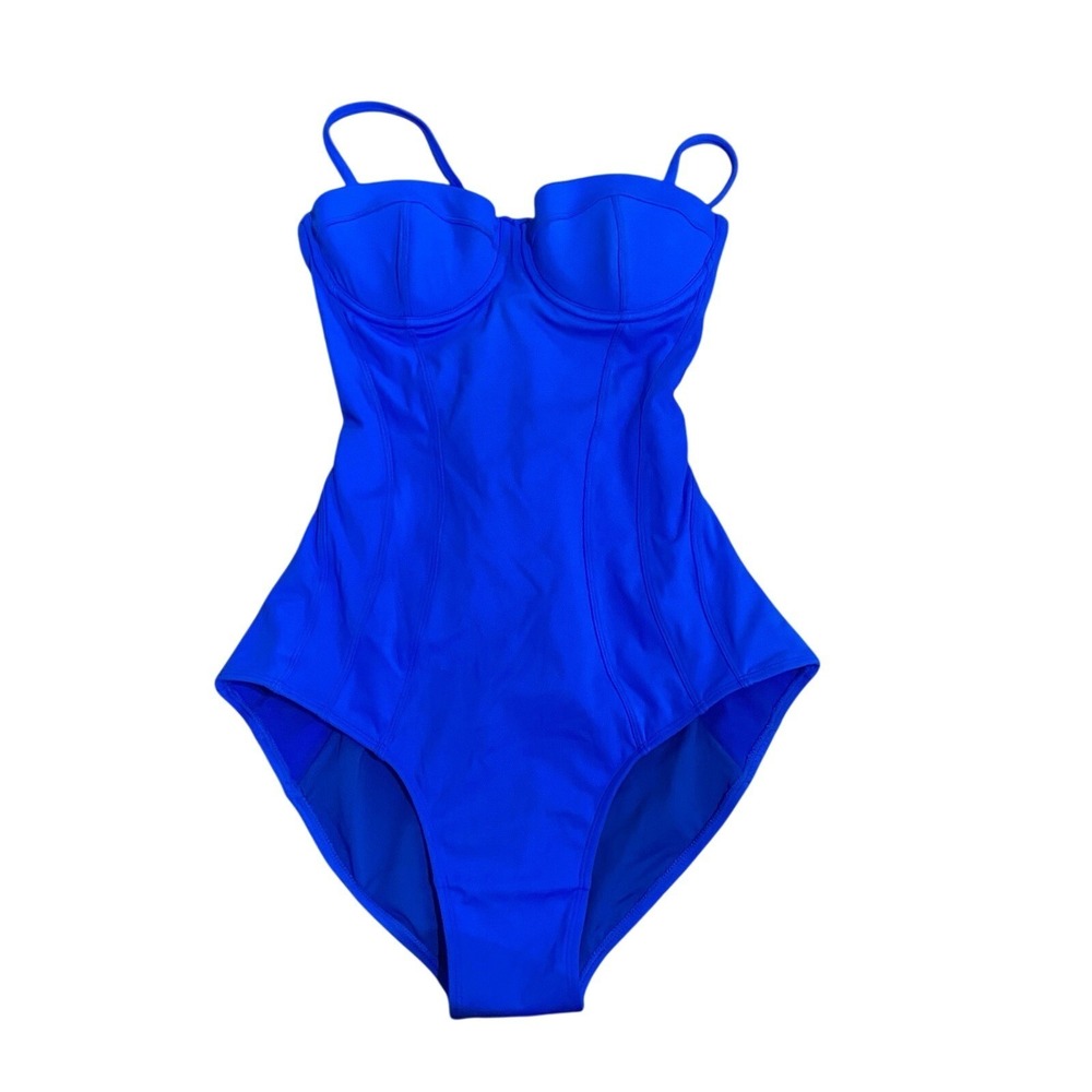 TA3 NWT Pushy One Piece Swimsuit Sapphire Blue Size Large Reg/Long A cup